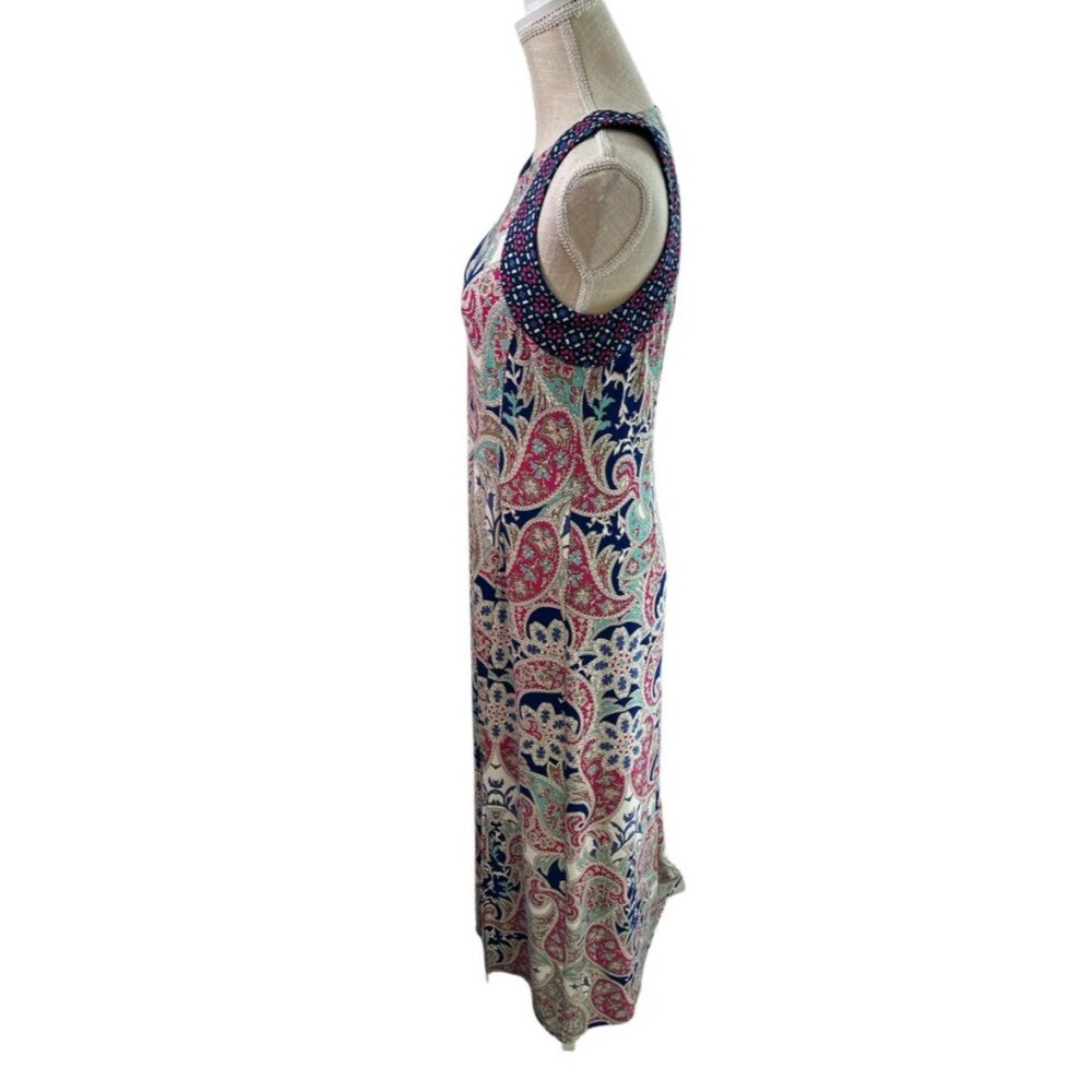 Chico's Maxi Dress Paisley Print Sleeveless Boho Travel Casual Flowy Women - Picture 5 of 15